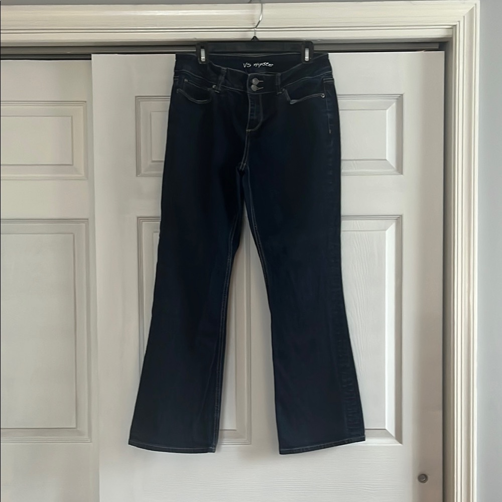 Victoria's Secret Blue Flare Wide Leg Jeans